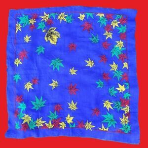 Vintage Maple Fall Autumn Leaf Scarf Boho Whimsygoth